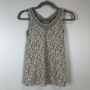 LuluLemon Tone it Tank Top Fleur Silver Spoon 4